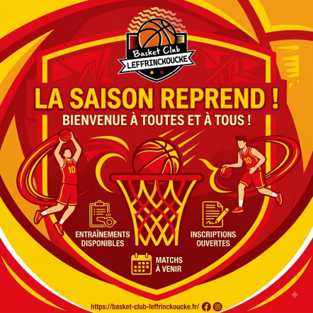 C'est la rentrée au Basket Club Leffrinckoucke ! 🏀
